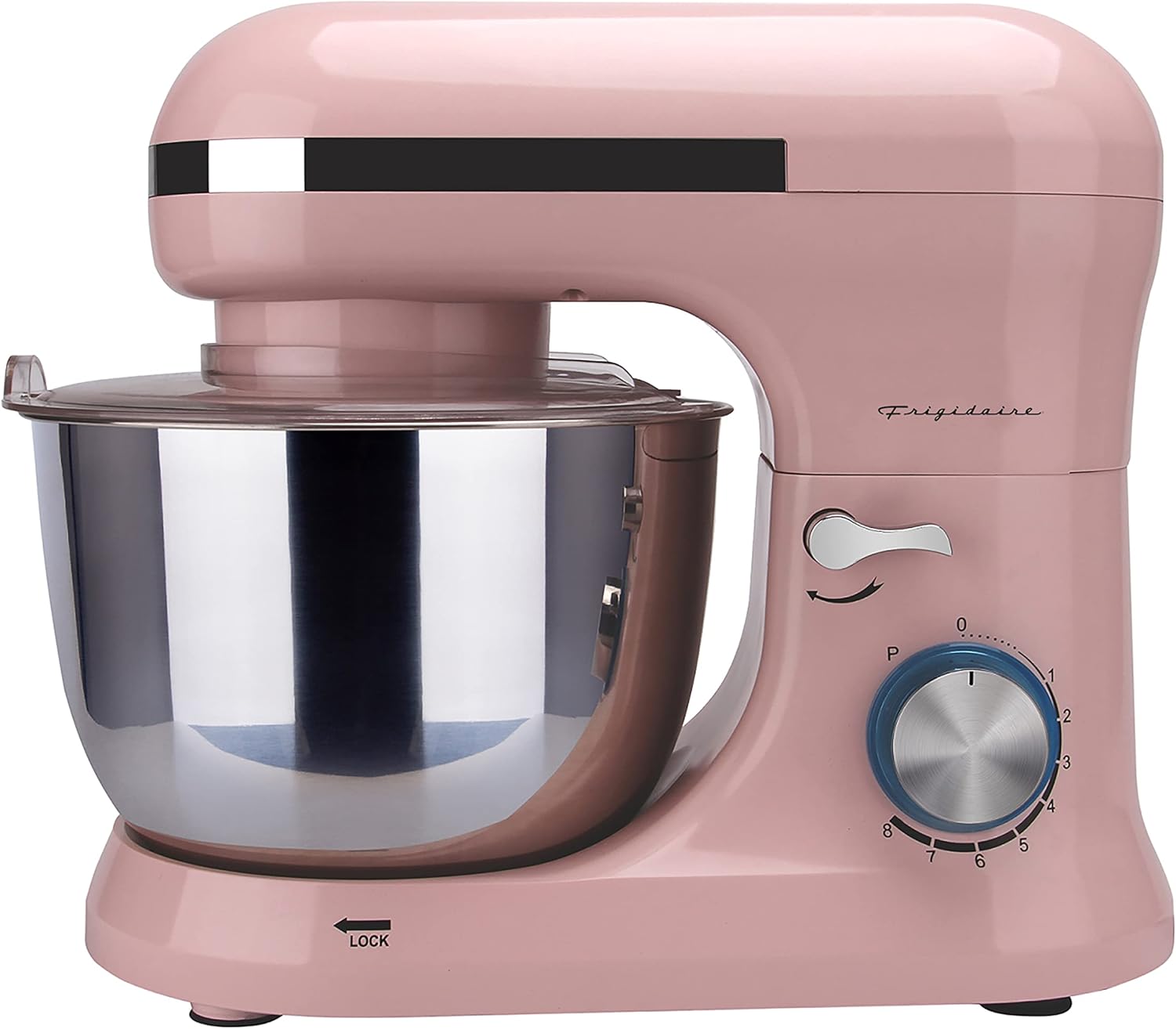 FRIGIDAIRE Culinary Chef ESTM020-PINK 4.5L Retro Stand Mixer (Pink), 4.75 Quart